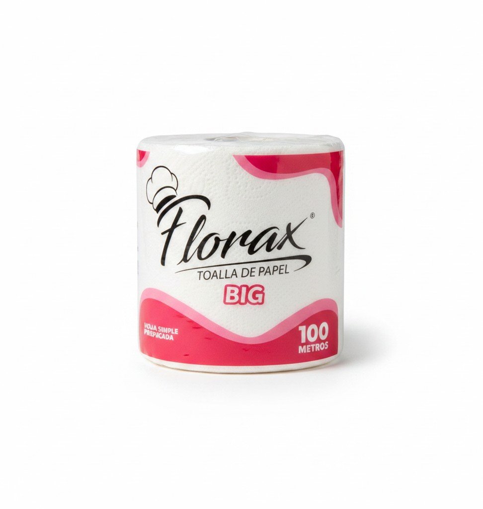 MANGA TOALLA ABSORVENTE BIG FLORAX 100 MT - 6 ROLLOS