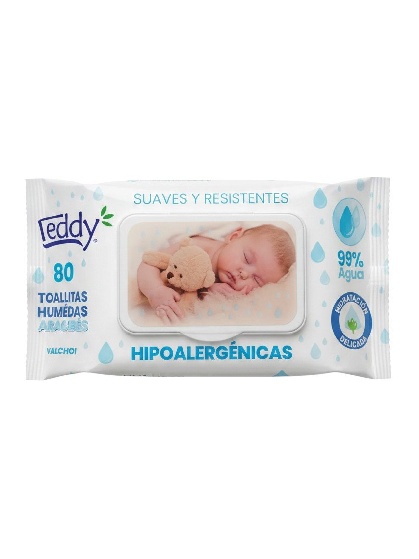 99% AGUA TOALLITAS HUMEDAS BEBE, TEDDY